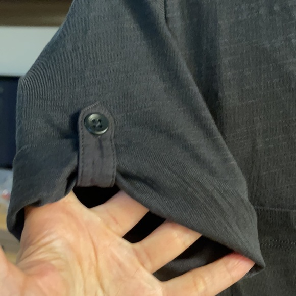 J Crew Black Cotton T Shirt Dress M NWT - Picture 3 of 9